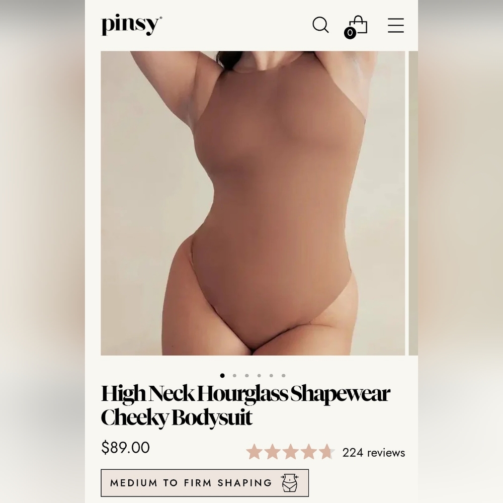NWT Pinsy High Neck Shapesuit 3x